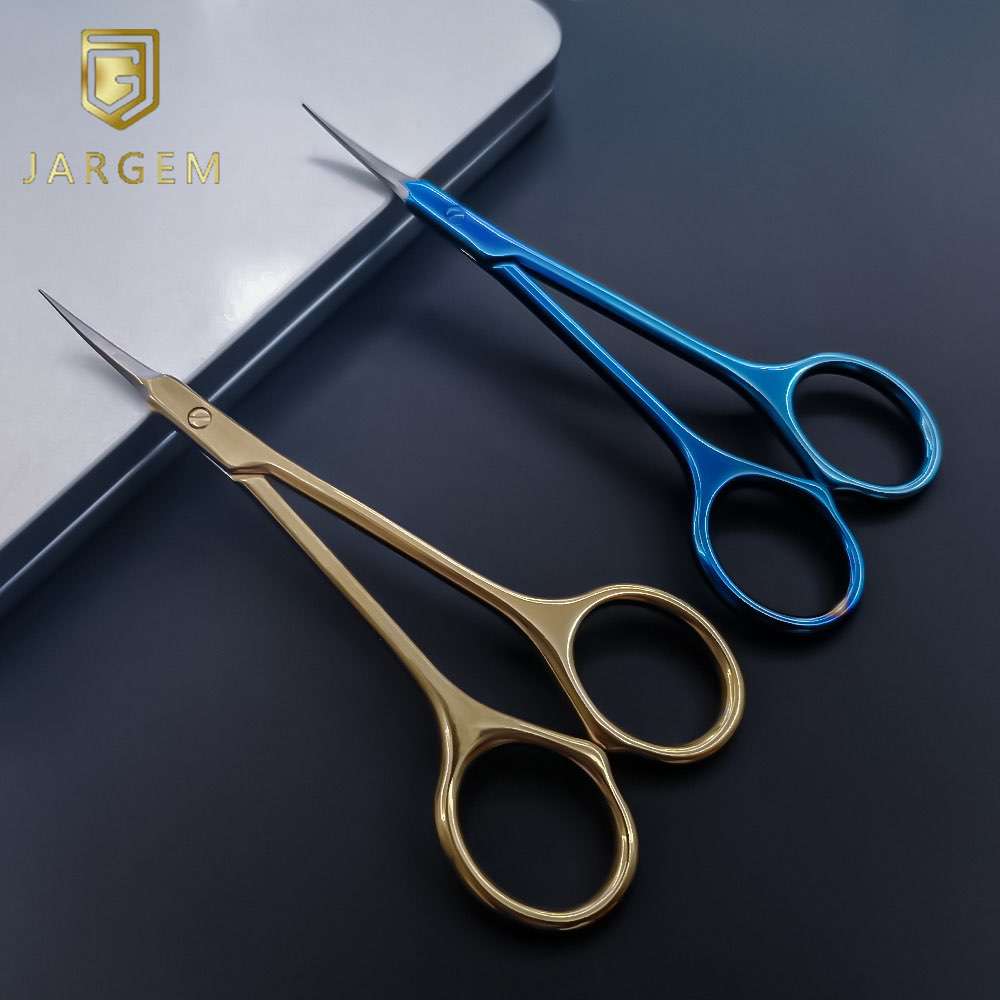 Professional Nail Tools Curved Nail Cuticle Scissors Russian Manicure Scissors