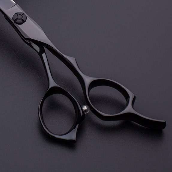 Small MOQ Japanese Black Coated Hair Scissors in 5.75 Inch