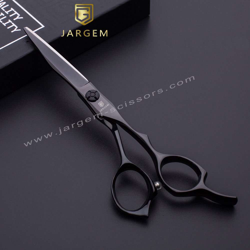 JARGEM Black Hair Scissors Set Professional Cutting Scissors for Barber Japanese Hair Shears