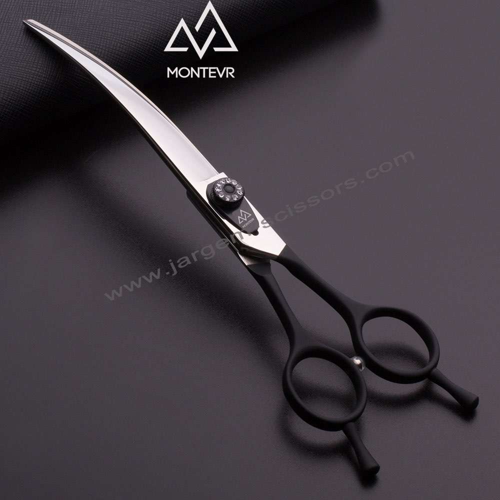 Professional Dog Grooming Scissors 7 Inch Pet Grooming Scissors Curved Blade