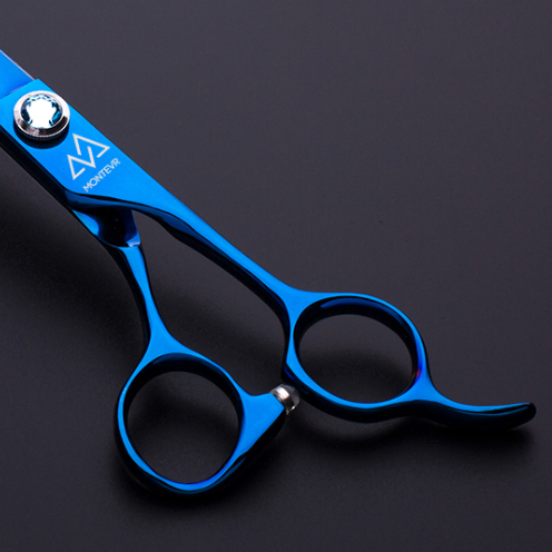 Shiny Blue Titanium Pet Grooming Shears in 8.0 Inch Pet Grooming Products