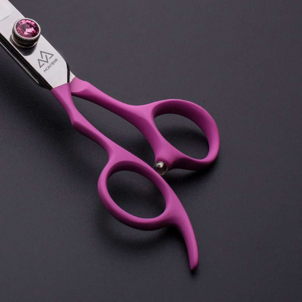 7.0 Inch Left-Handed Pet Grooming Scissors Dog Grooming Scissors Shears Pink Color Pet Grooming Products