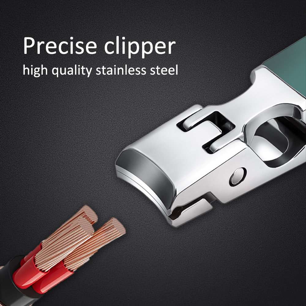 Splash Proof Nail Clippers Nail Tools Wholesale Stainless Steel Cutter Nail Beauty Scissors Plastic Handle