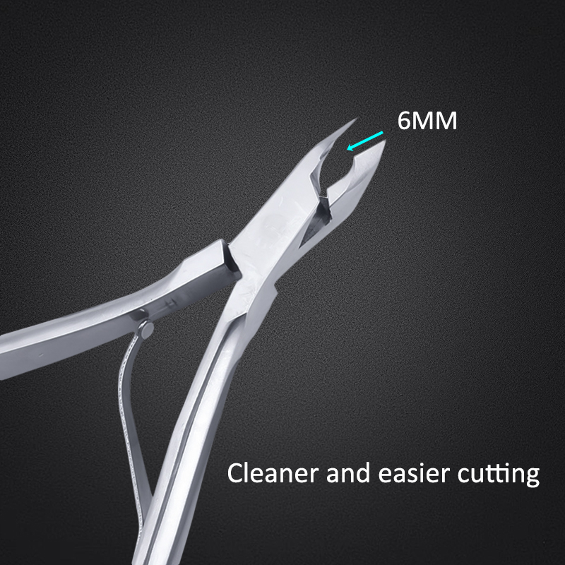 6MM Blade Nail Nipper Cuticle Finger Toe Dead Skin Remover 4CR Stainless Steel Cuticle Trimmer