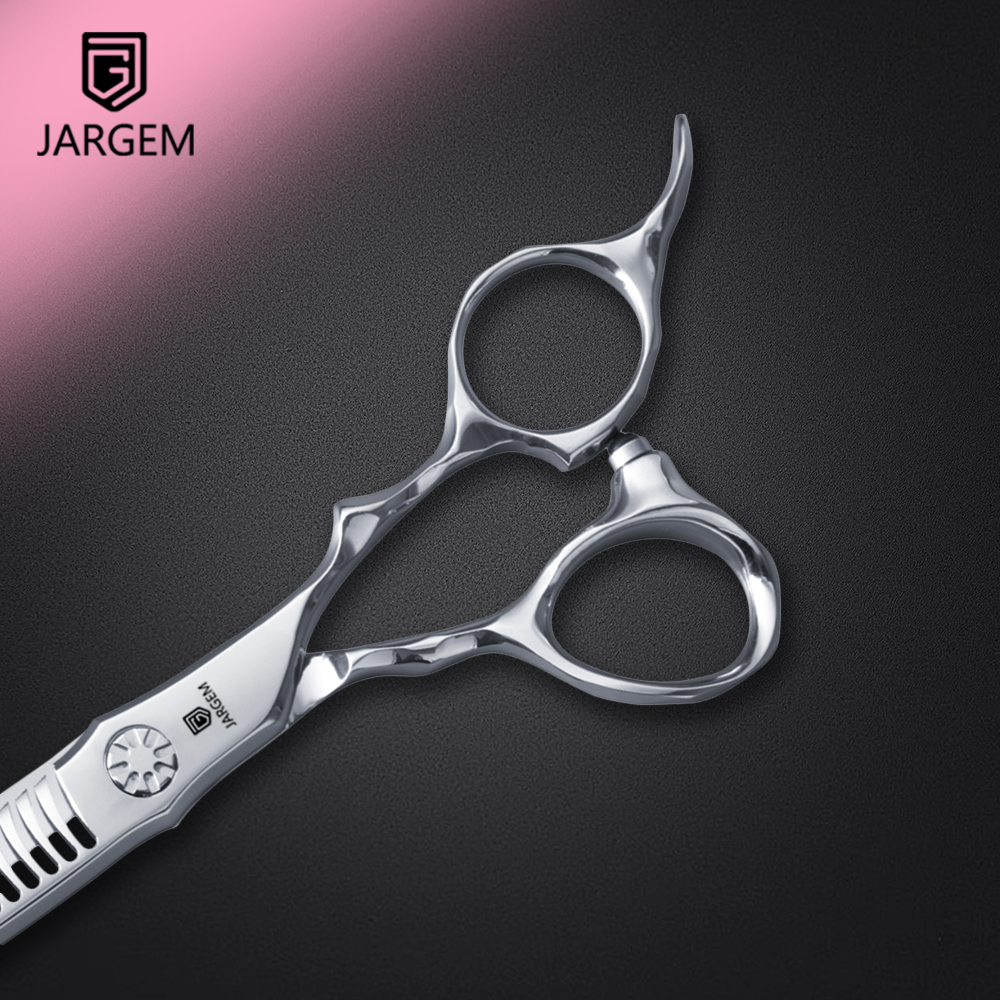 Cobalt Alloy Professional Hair Scissors New Design CNC Blade Curved Teeth Thinning Hairdressing Scissors