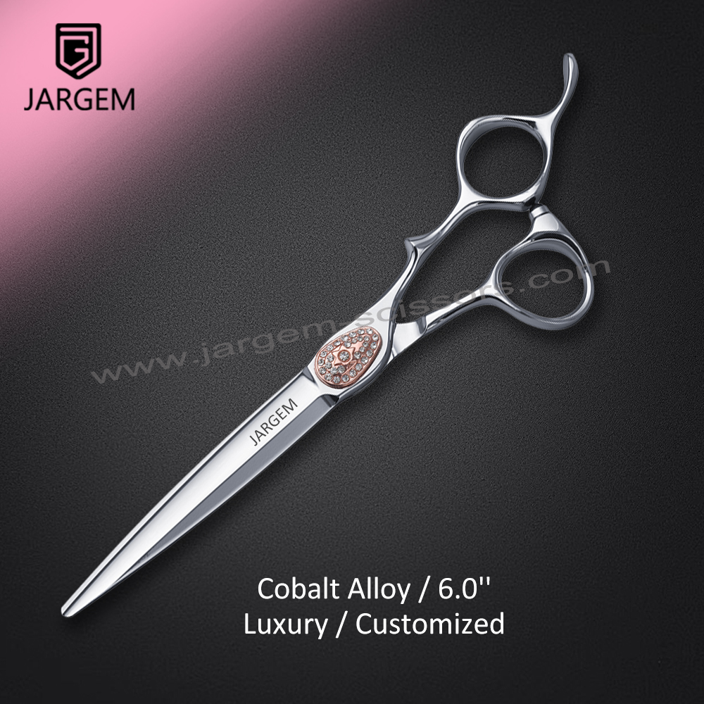 New Launch CNC Series Professional Hair Scissors 6.0 Inch Customized Barber Scissors Cobalt Alloy Hair Cutting Scissors